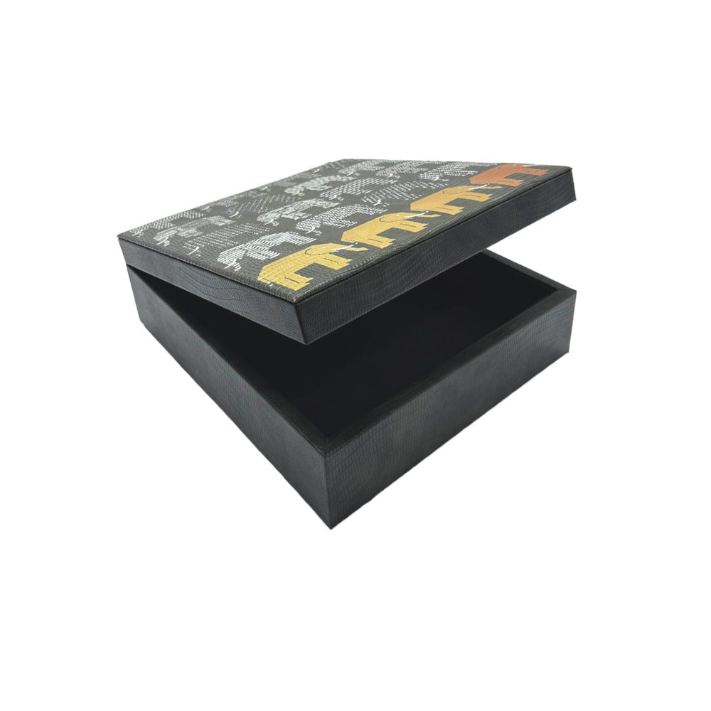 CAJA DECORATIVA GRANDE GRIS ARMADILLO PEDRO FRIEDEBERG