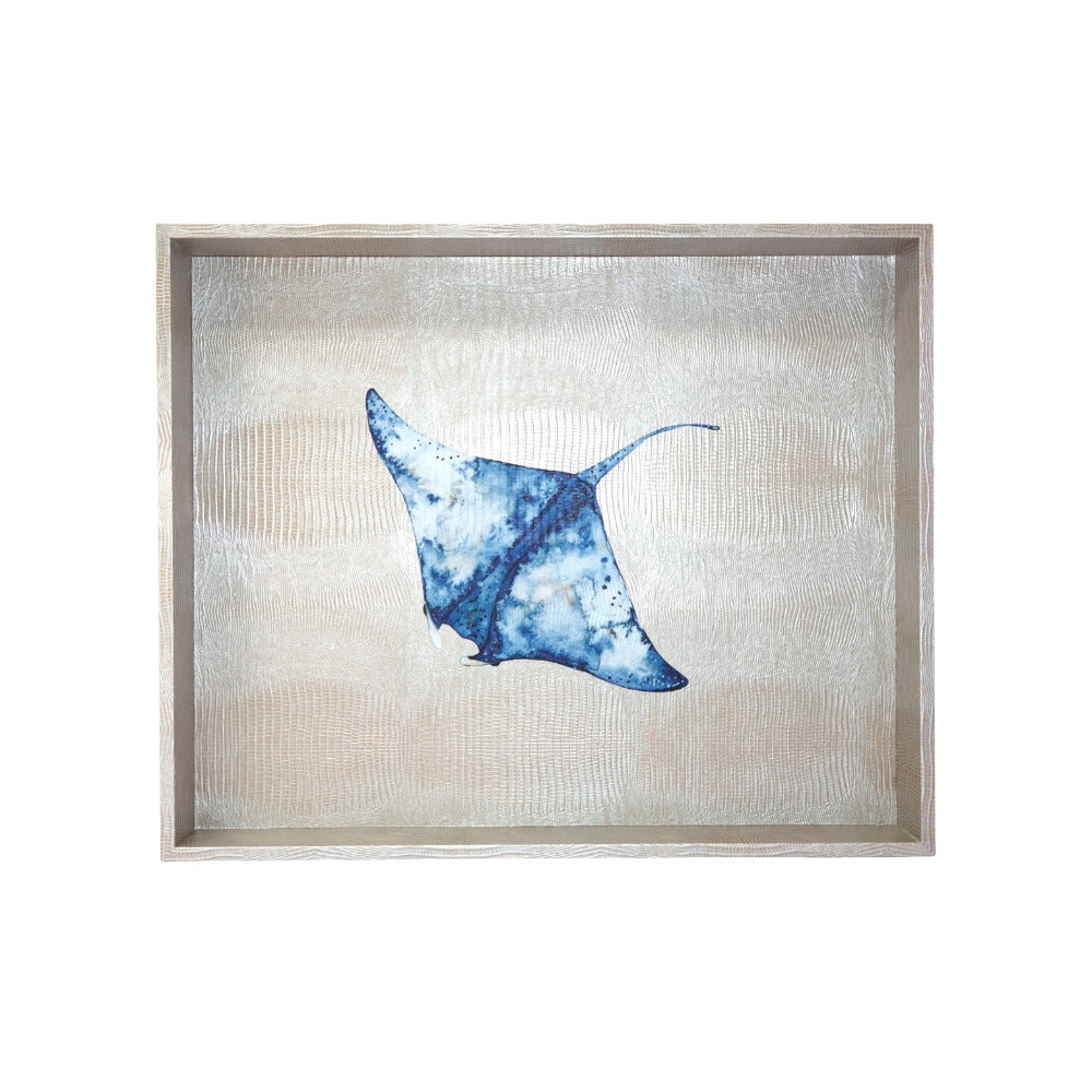 CHAROLA GRANDE TEJUS PLATA BEIGE