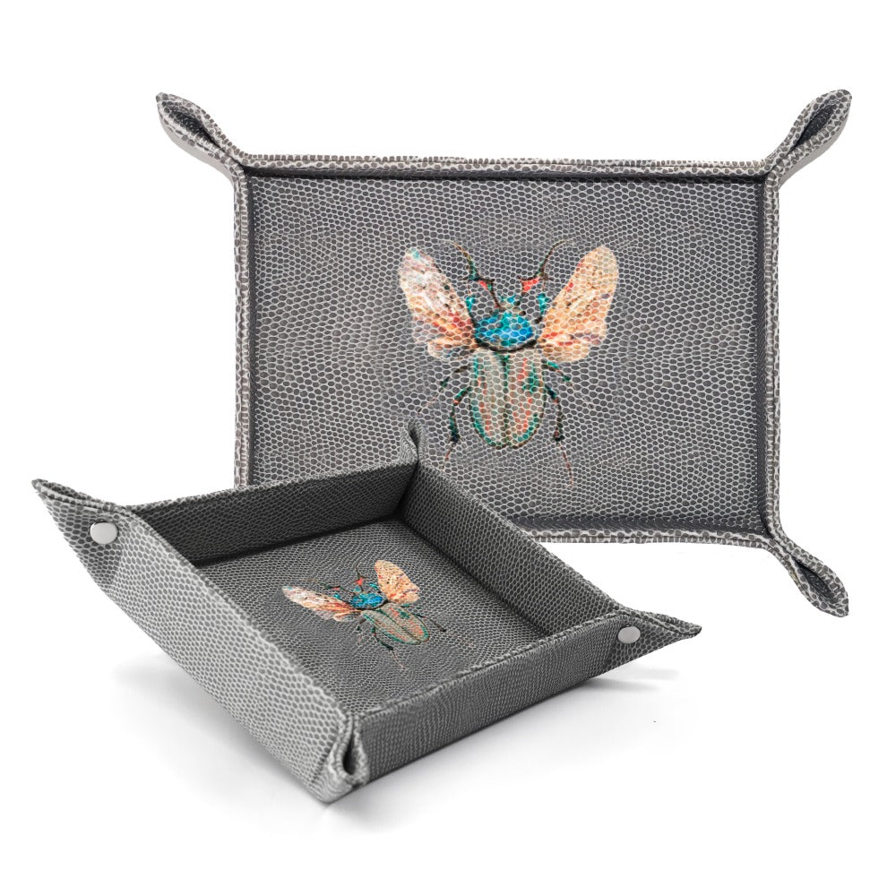 VACIA BOLSILLOS CHICO REPTIL GRIS