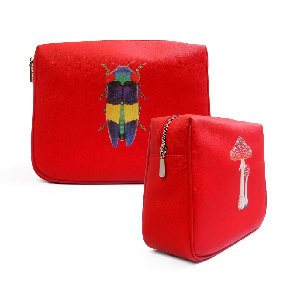 NECESER EXTRA GRANDE FORRO ROJO