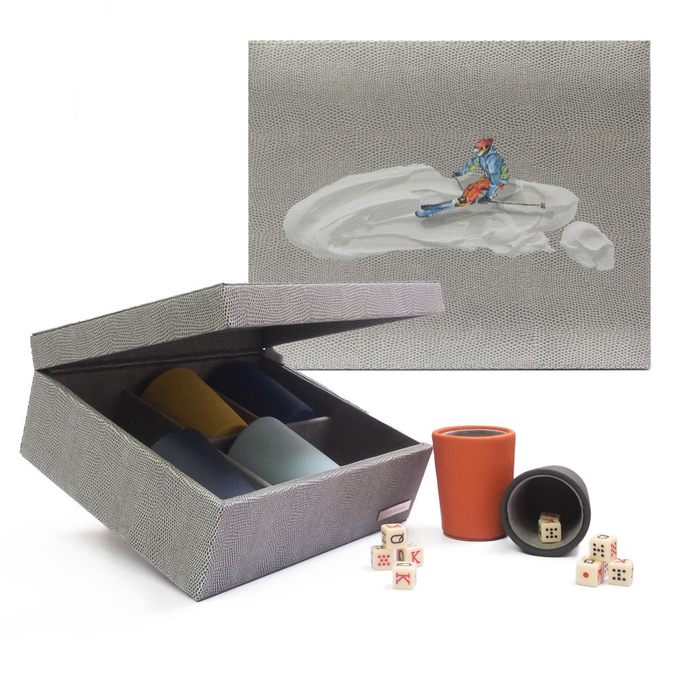 SET CUBILETES REPTIL GRIS TAY XACUR