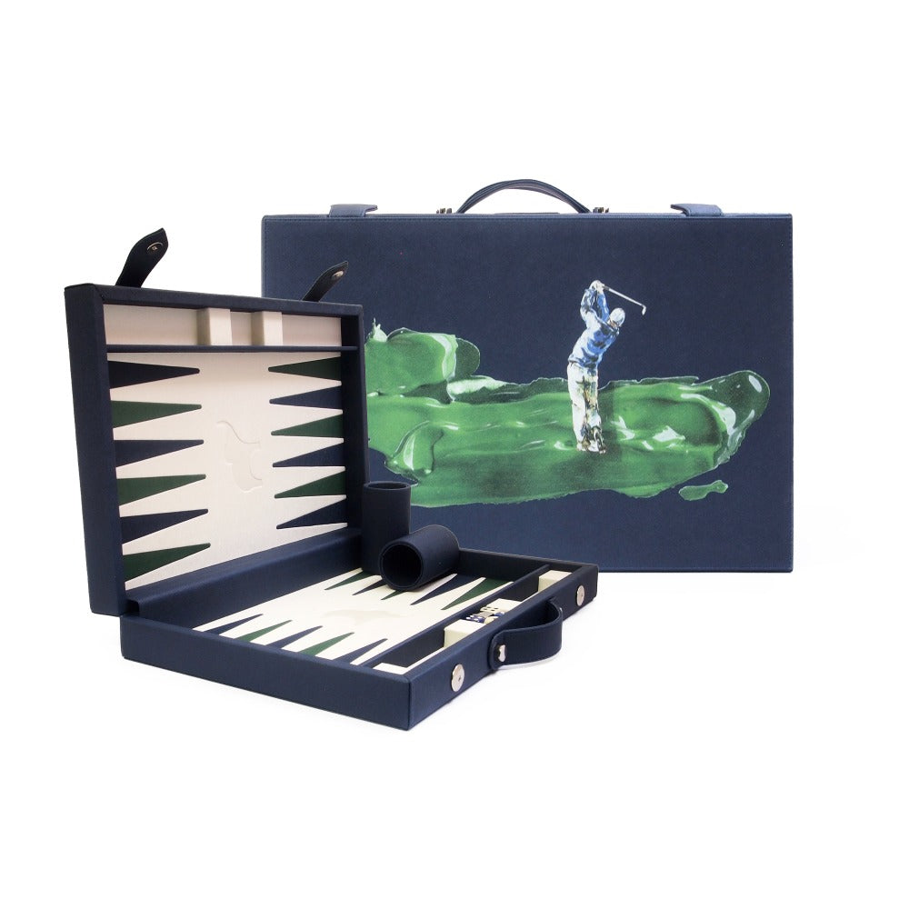 BACKGAMMON MEDIANO FORRO AZUL NOCHE TAY XACUR