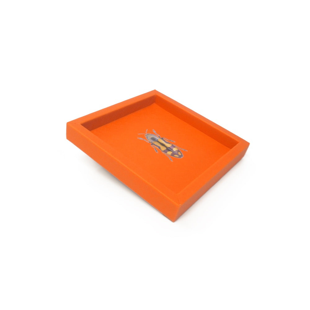 CHAROLA 15 X 15 FORRO NARANJA