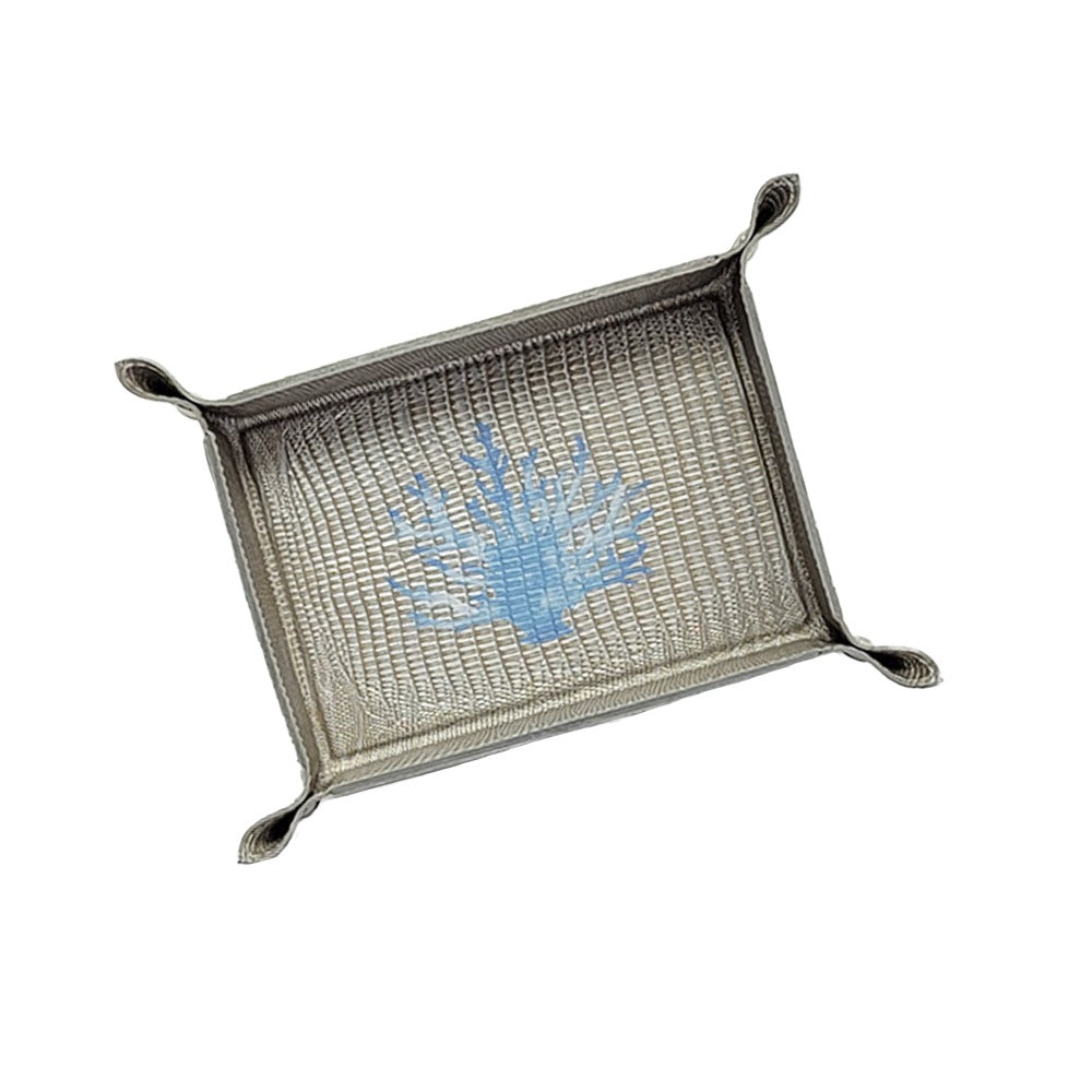 VACIA BOLSILLOS CHICO TEJUS PLATA BEIGE