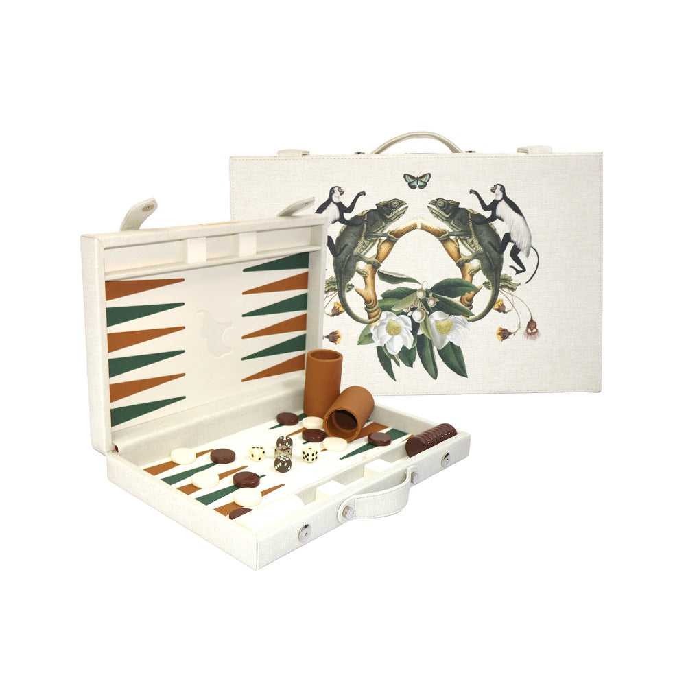 BACKGAMMON MEDIANO FIORE BLANCO MUZALUCI