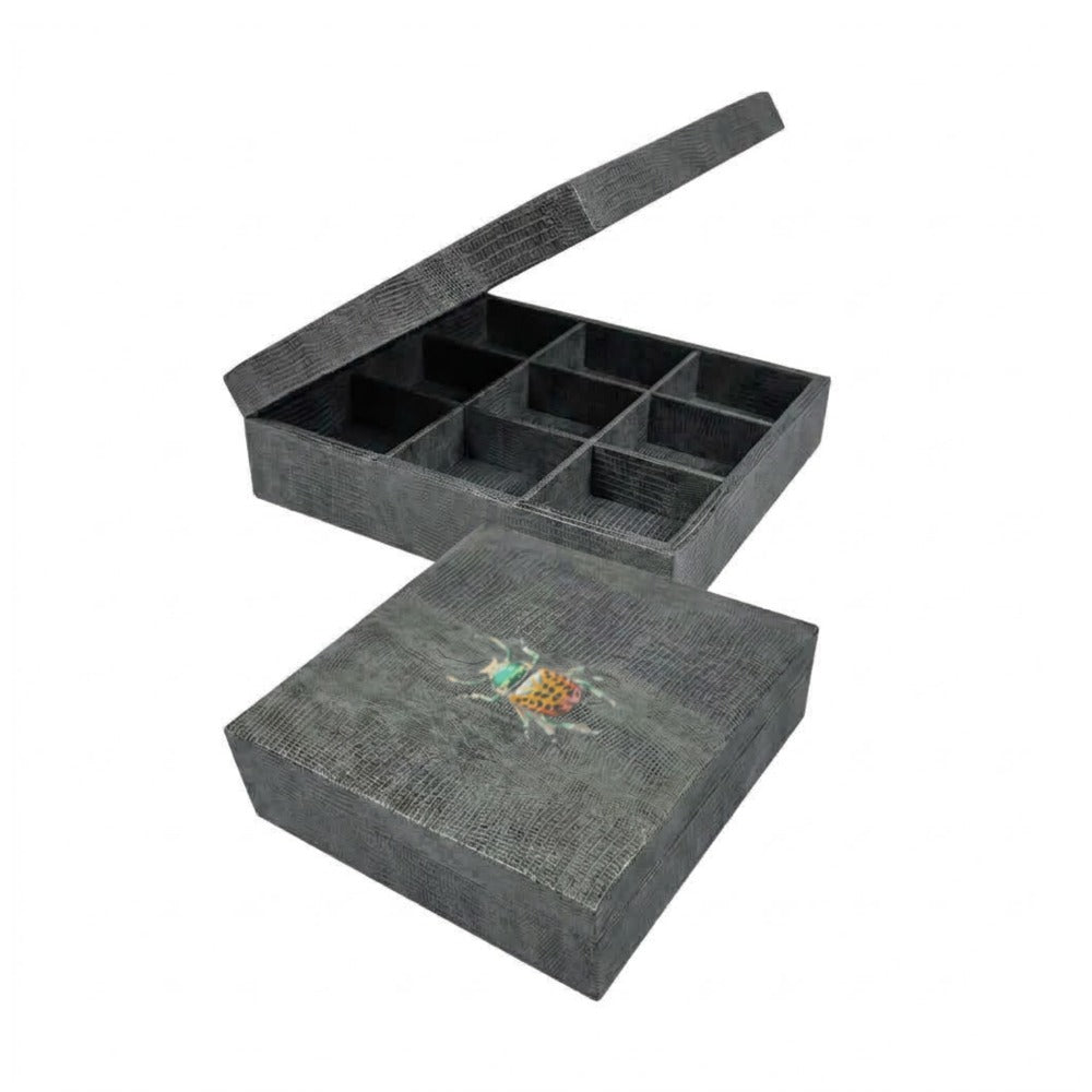 CAJA DE TE 6 GRIS ARMADILLO