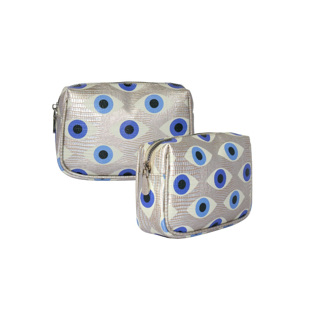 NECESER CHICO TEJUS PLATA BEIGE