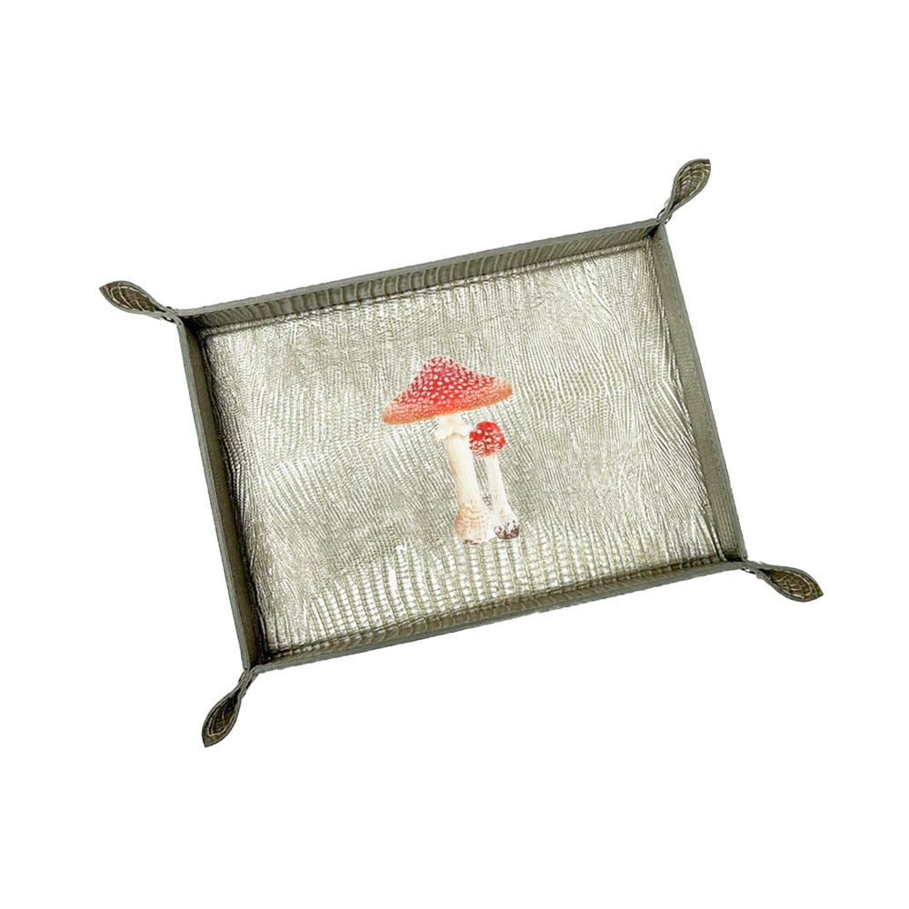 VACIA BOLSILLOS GRANDE TEJUS PLATA BEIGE