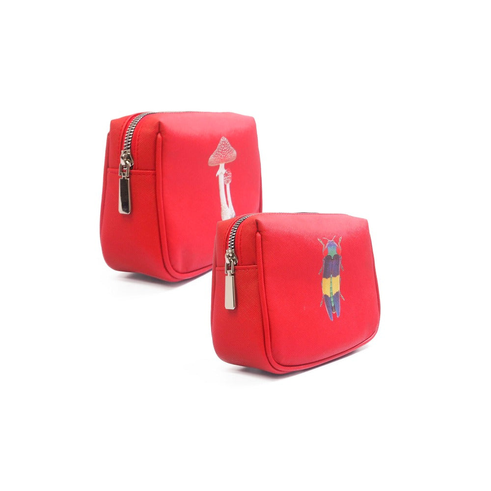 NECESER MINI FORRO ROJO