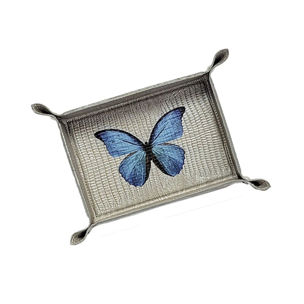 VACIA BOLSILLOS CHICO TEJUS PLATA BEIGE