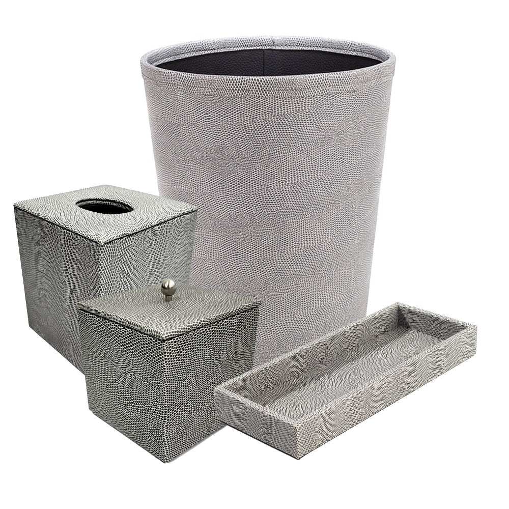 KIT BAÑO REPTIL GRIS