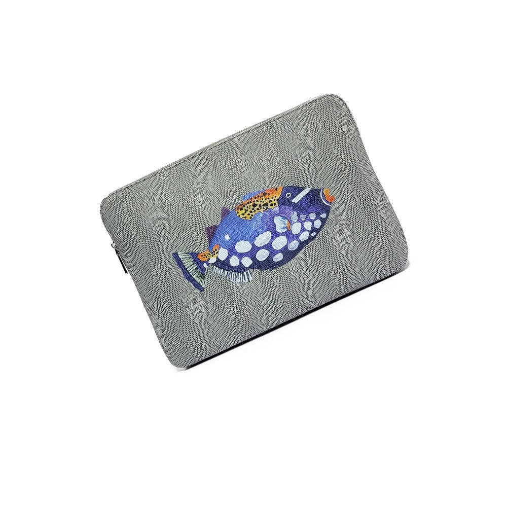 PORTA LAPTOP 13 REPTIL GRIS
