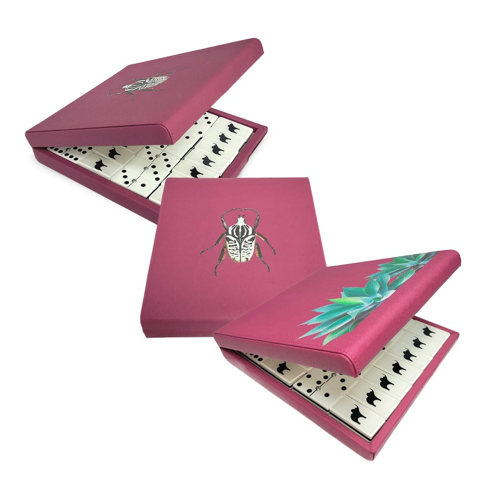 DOMINO INGLES FORRO MAGENTA