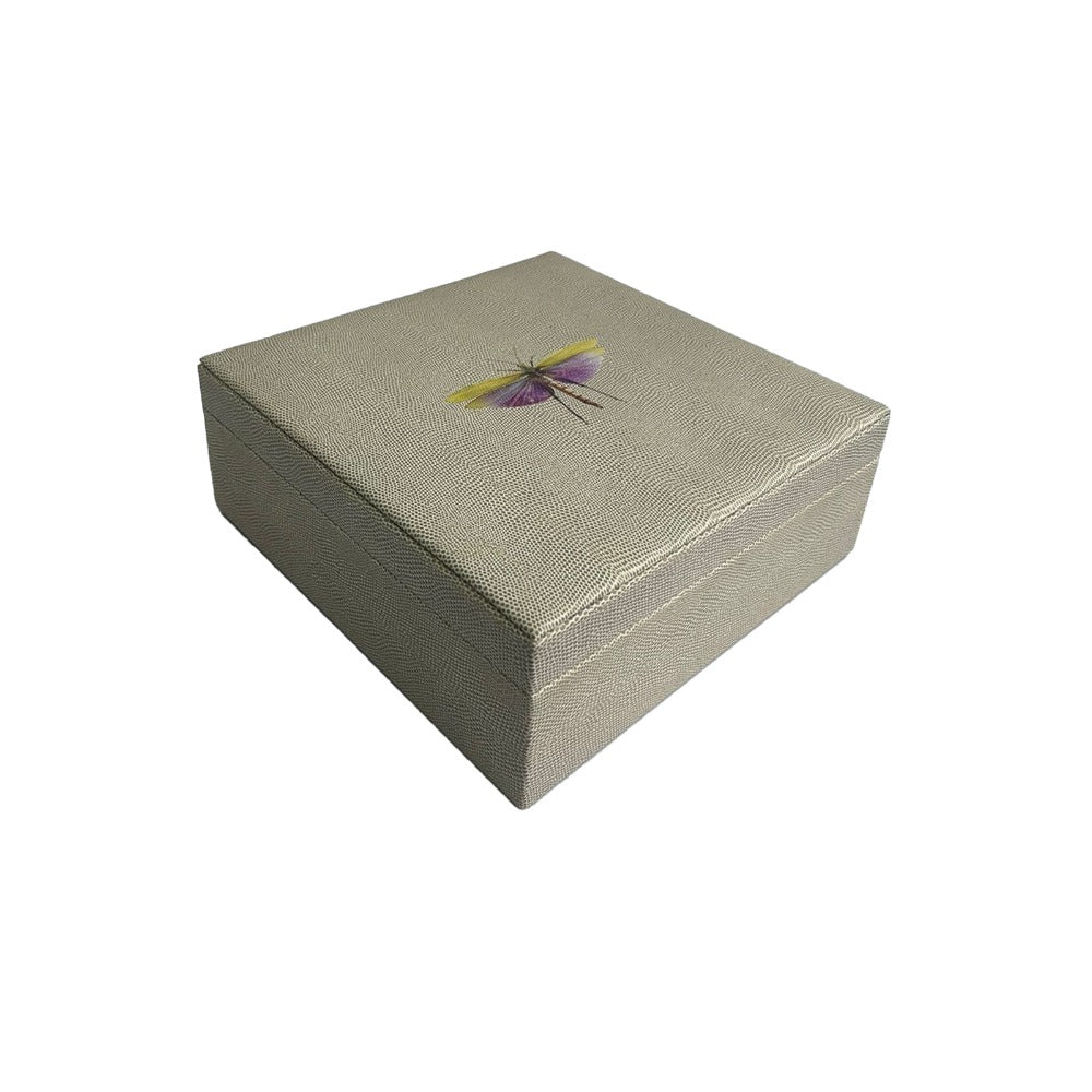 CAJA DECORATIVA GRANDE RAYITAS CARNE