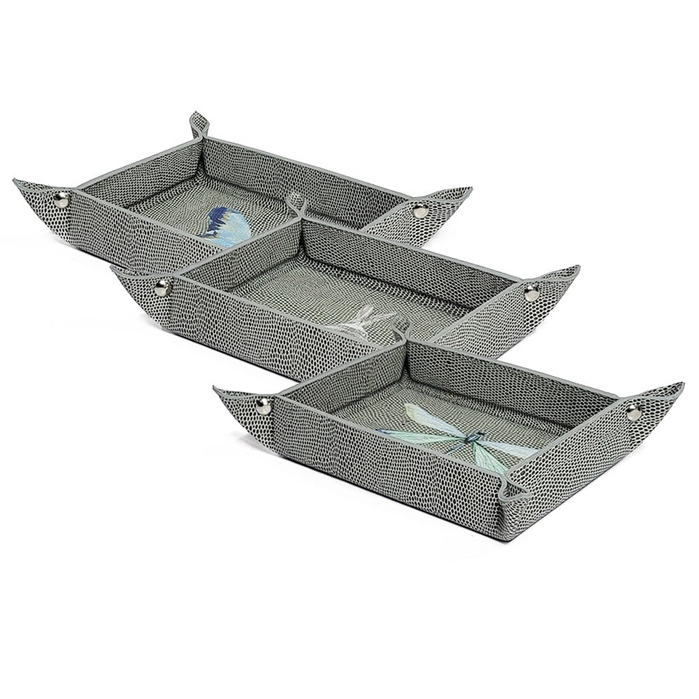 VACIA BOLSILLOS CHICO REPTIL GRIS