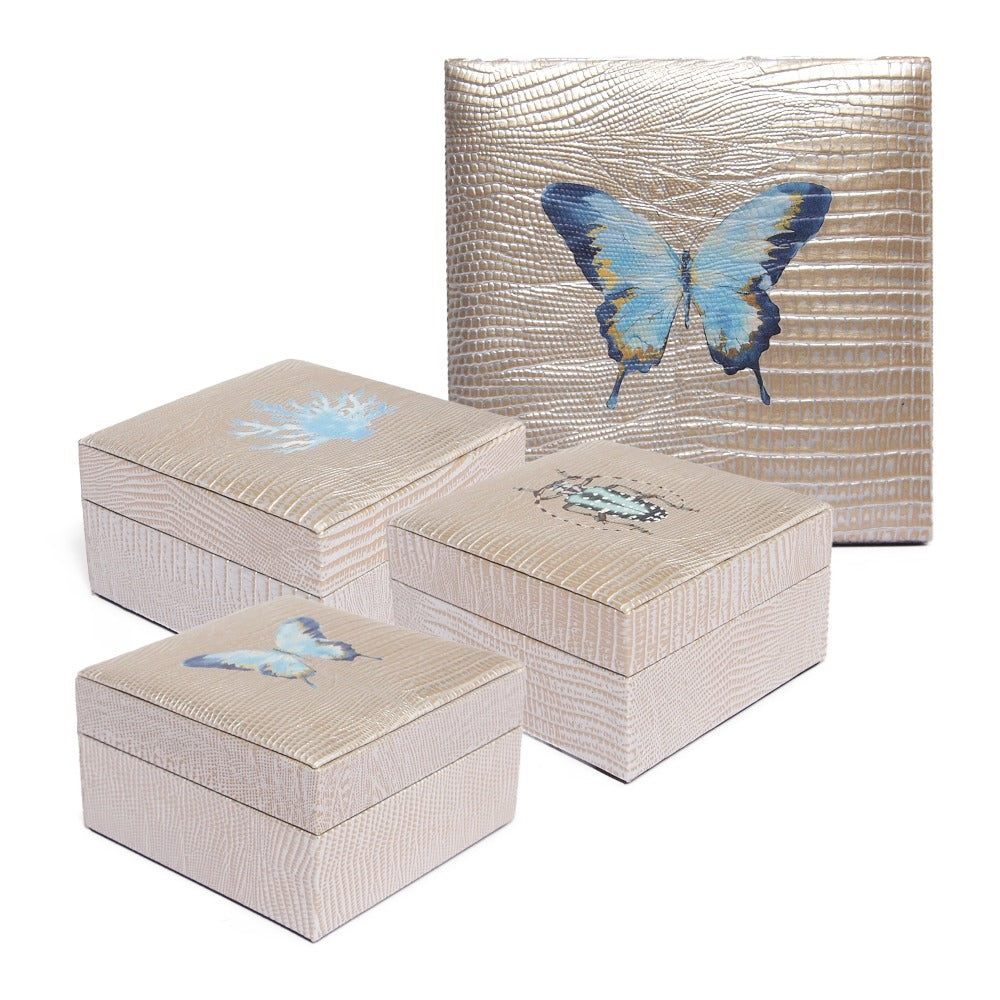 JOYERO MINI TEJUS PLATA BEIGE
