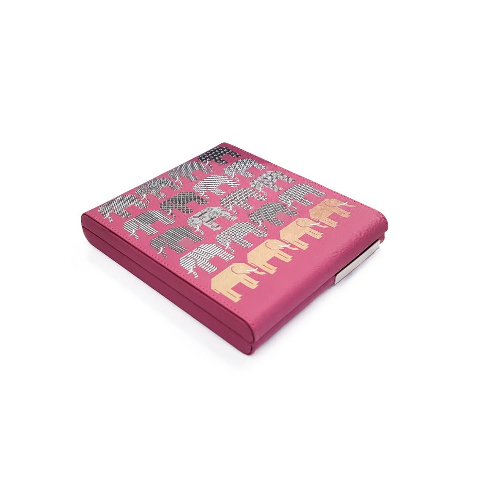 DOMINO INGLES FORRO MAGENTA ELEFANTES