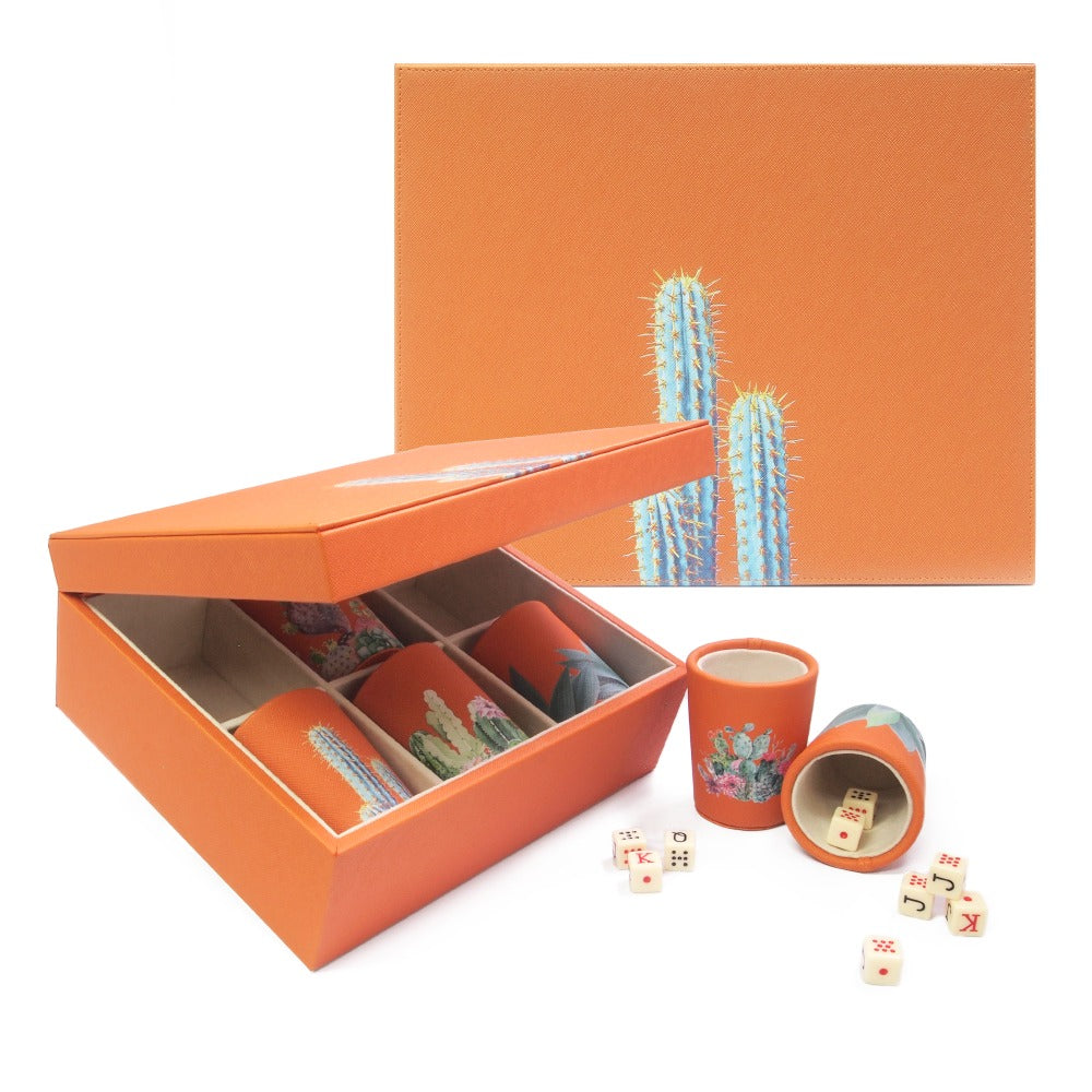 SET CUBILETES FORRO NARANJA