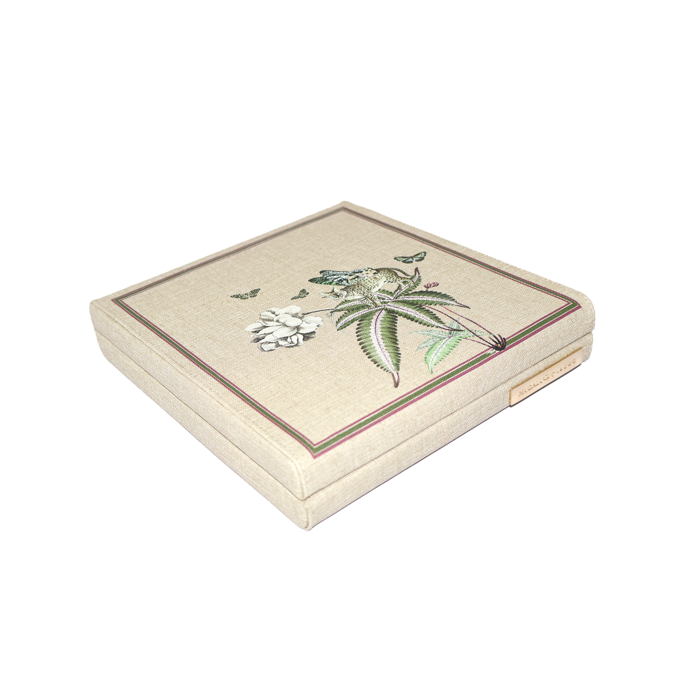 DOMINO INGLES FIORE BEIGE MUZALUCI