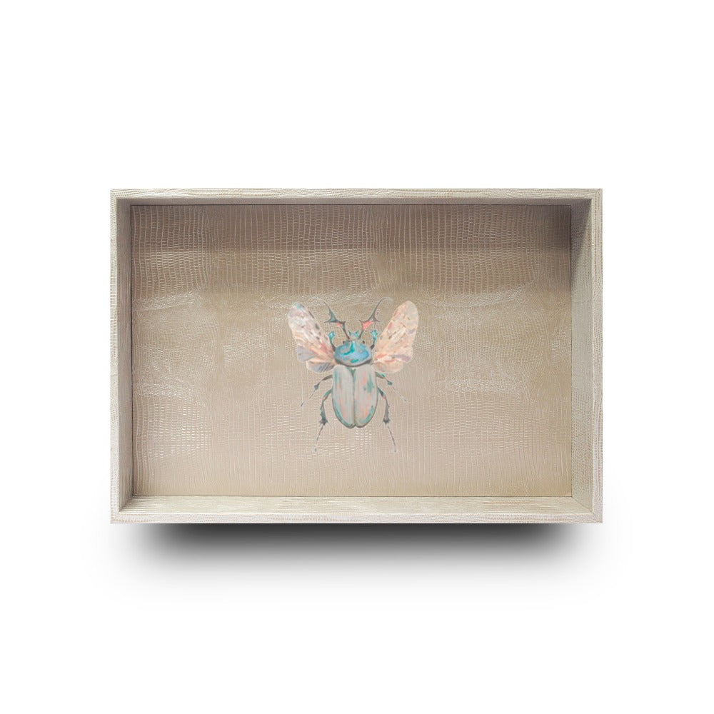 CHAROLA MEDIANA TEJUS PLATA BEIGE