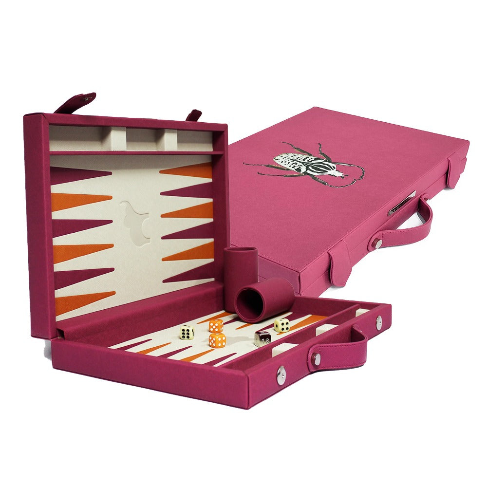 BACKGAMMON GRANDE FORRO MAGENTA