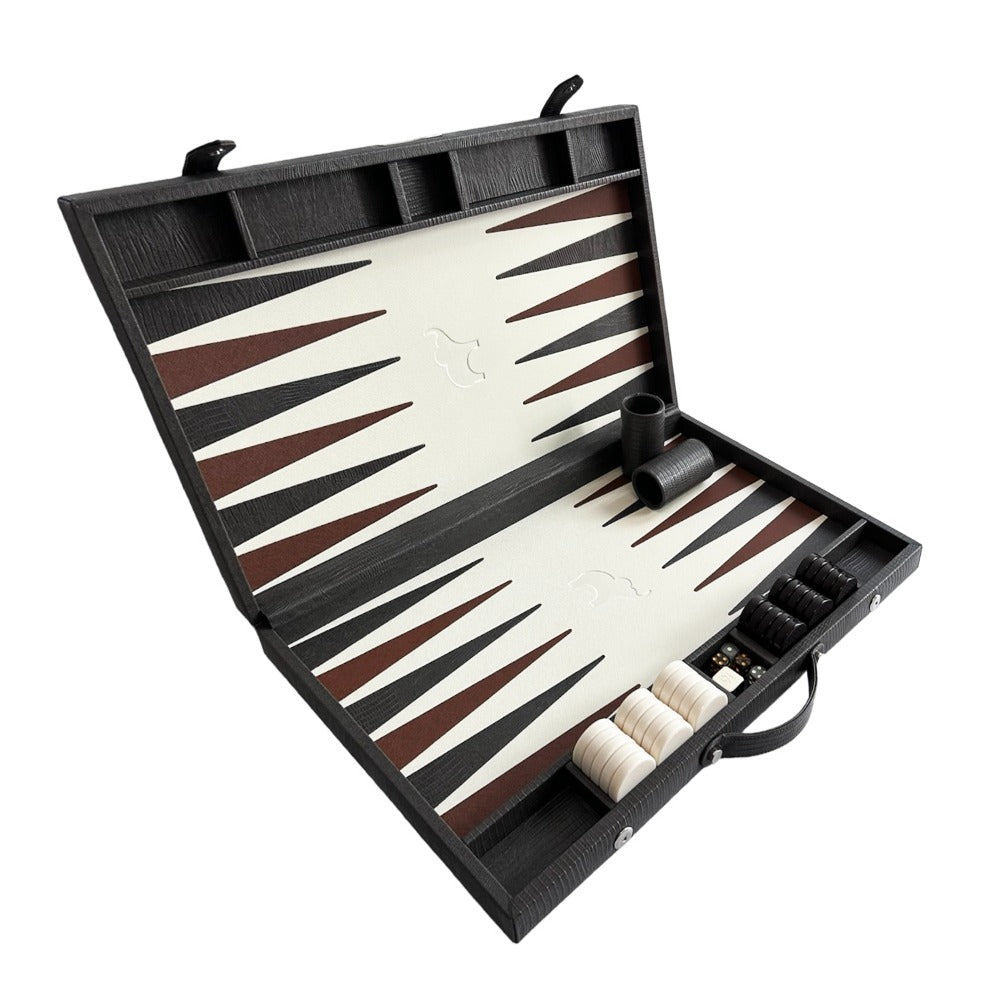 BACKGAMMON GRANDE GRIS ARMADILLO