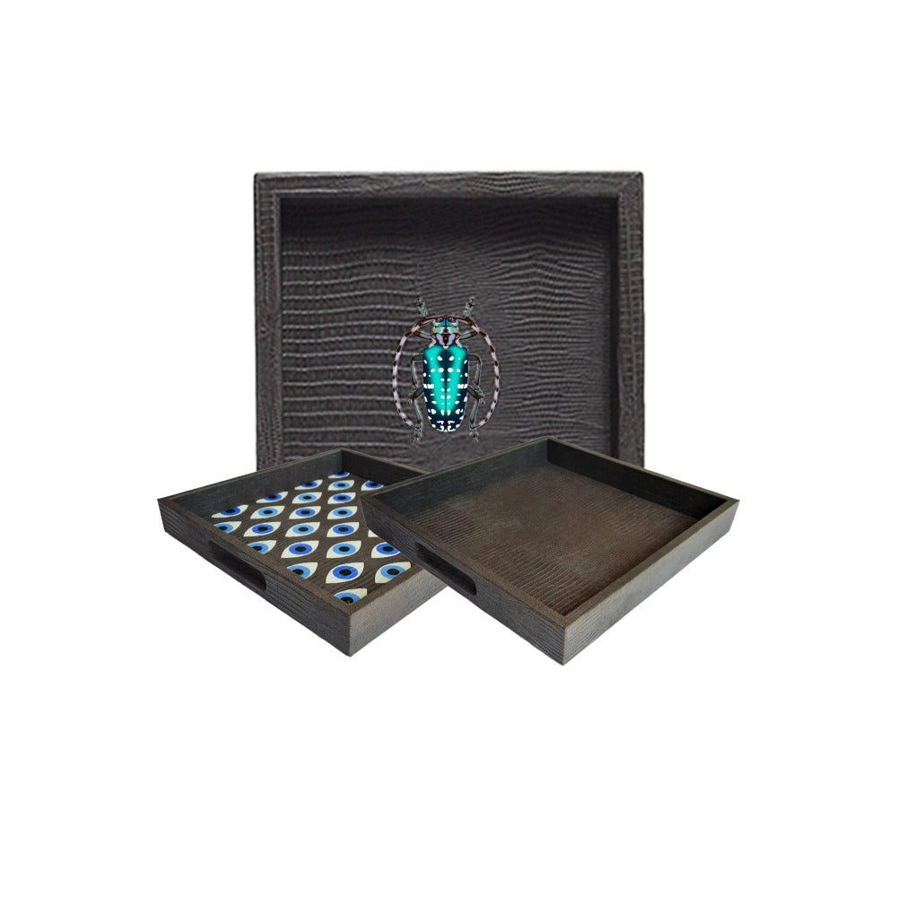 CHAROLA CUADRADA GRIS ARMADILLO