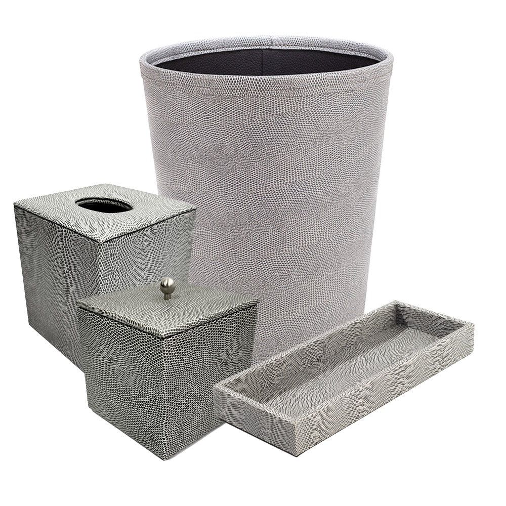 KIT BAÑO REPTIL GRIS