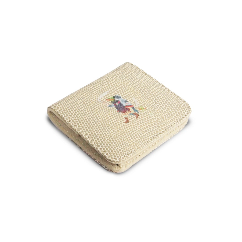 SQUARE FLEECE STRIPED PURSE