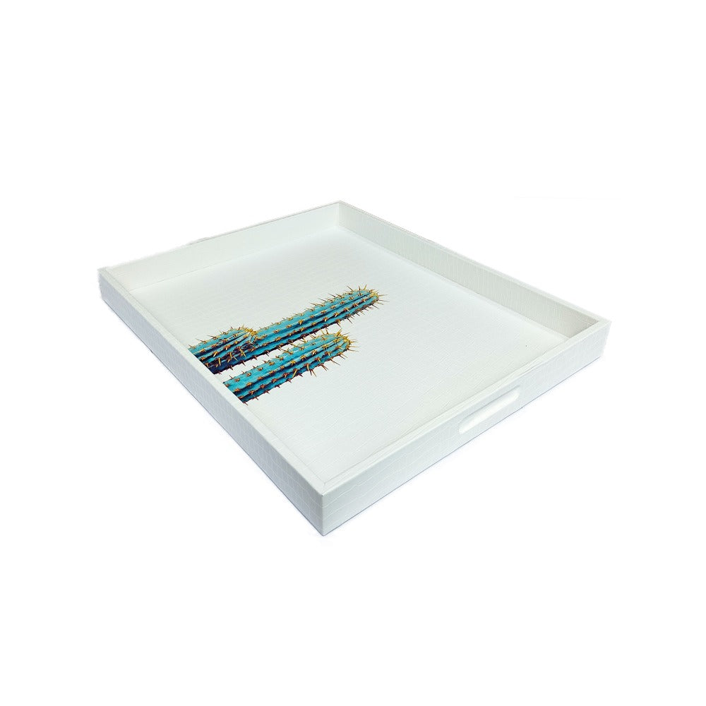 CHAROLA EXTRA GRANDE CROCO BLANCO