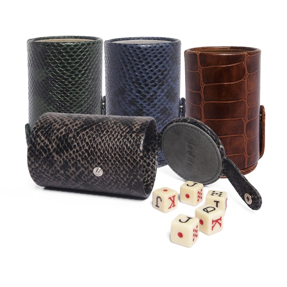 CUBILETE CON TAPA PIEL