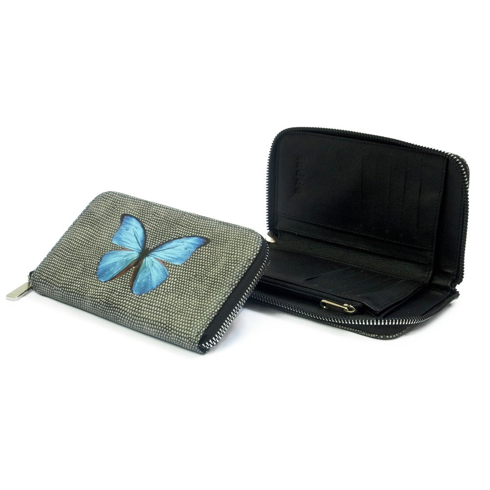 CARTERA MINI LICHA CARBON