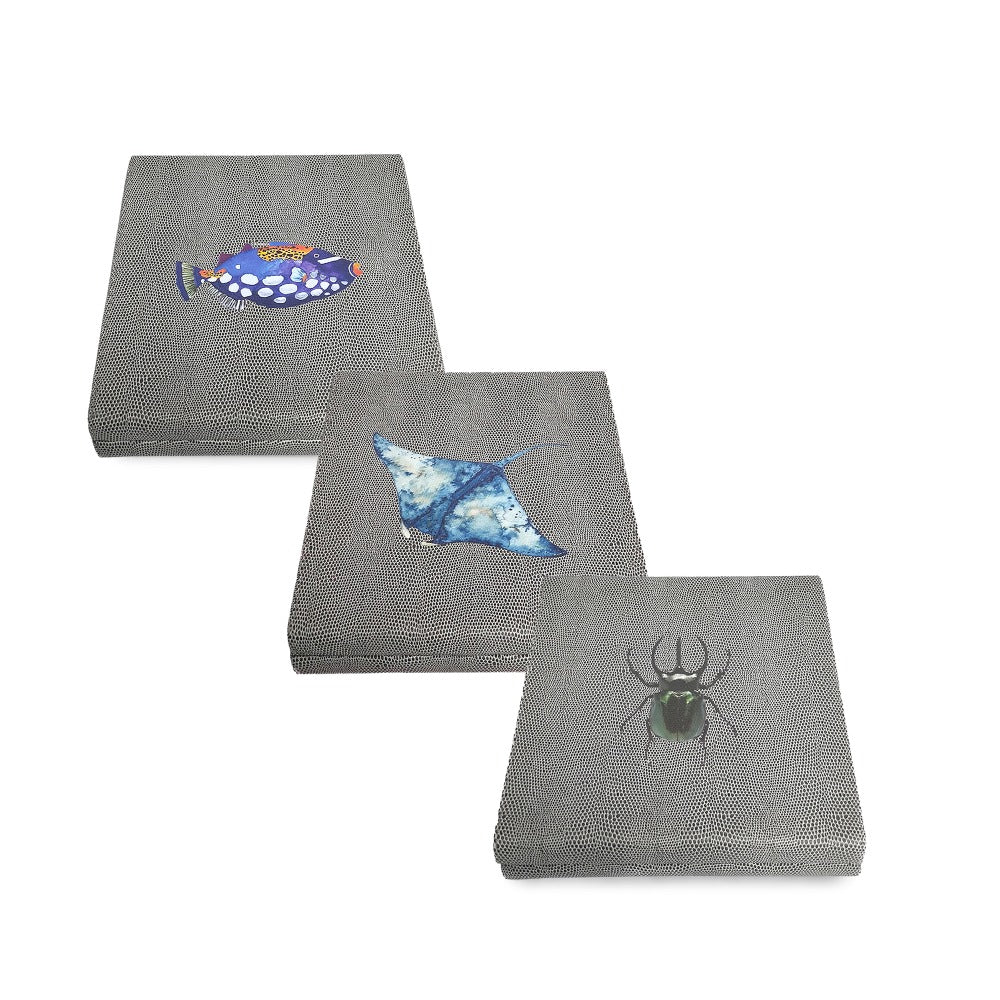 DOMINO PLANO CHICO REPTIL GRIS