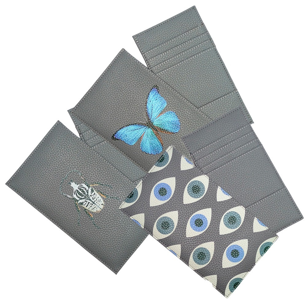 PORTA DOCUMENTOS DE VIAJE HOLLY 512 GRIS OSCURO