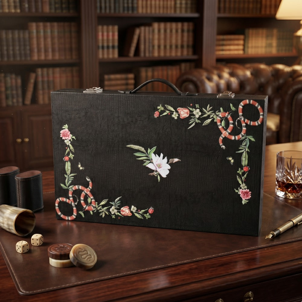BACKGAMMON GRANDE NEGRO ARMADILLO MUZALUCI