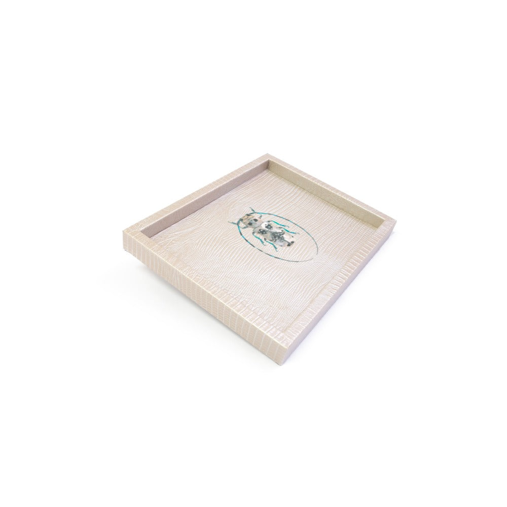 CHAROLA LADDU TEJUS PLATA BEIGE