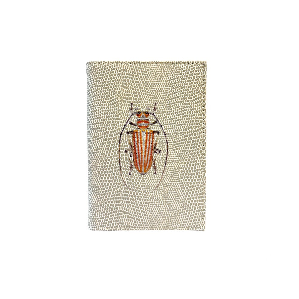 PORTA PASAPORTE Y VISA RAYITAS CARNE