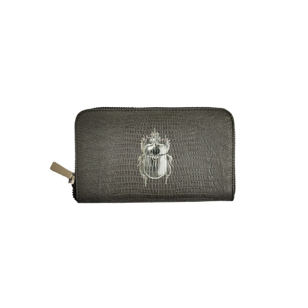 CARTERA MINI LICHA GRIS ARMADILLO
