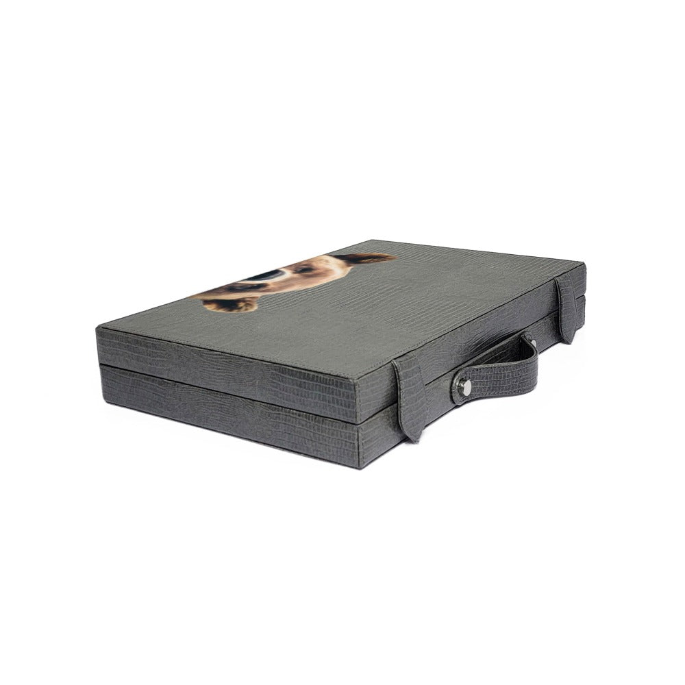 BACKGAMMON MEDIANO GRIS ARMADILLO