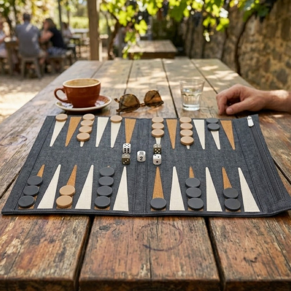 BACKGAMMON DE VIAJE FIORE NEGRO