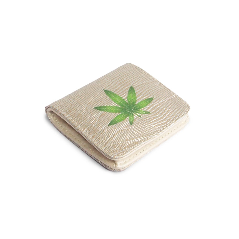 MONEDERO CUADRADO TEJUS PLATA BEIGE