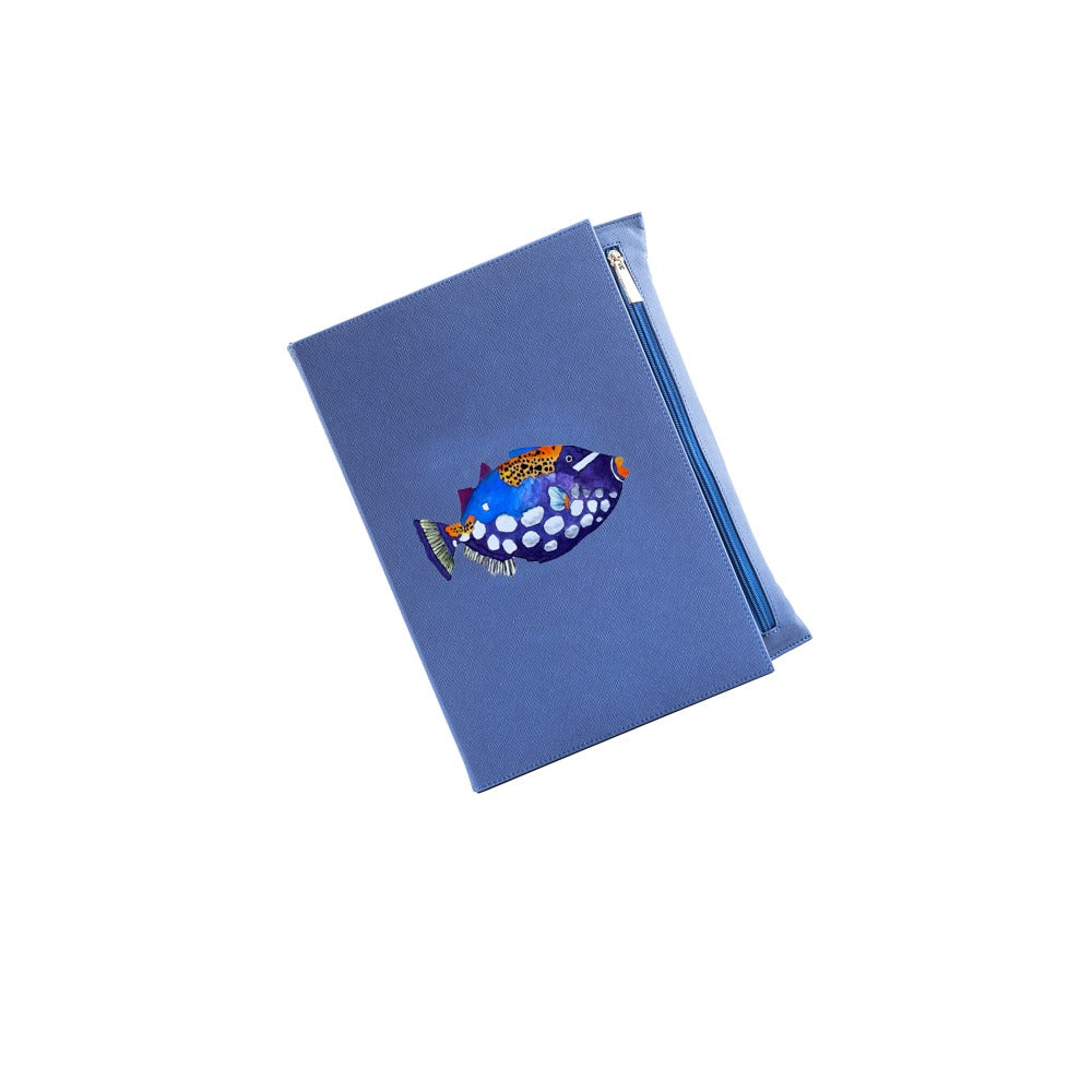 BACKGAMMON DE VIAJE FORRO AZUL MEDIO