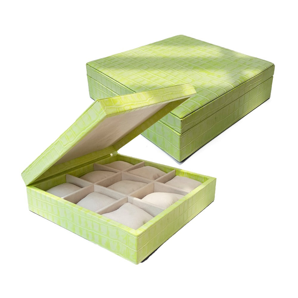 RELOJERA PIEL 9 ESPACIOS