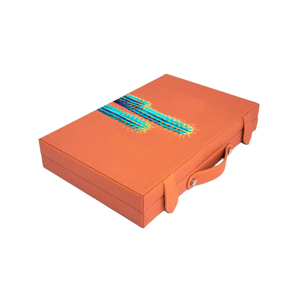 BACKGAMMON MEDIANO FORRO NARANJA