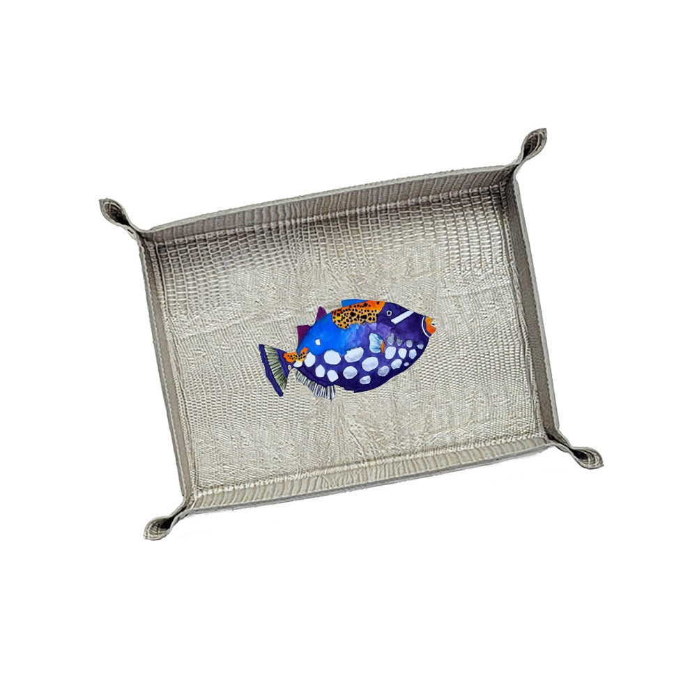 VACIA BOLSILLOS GRANDE TEJUS PLATA BEIGE