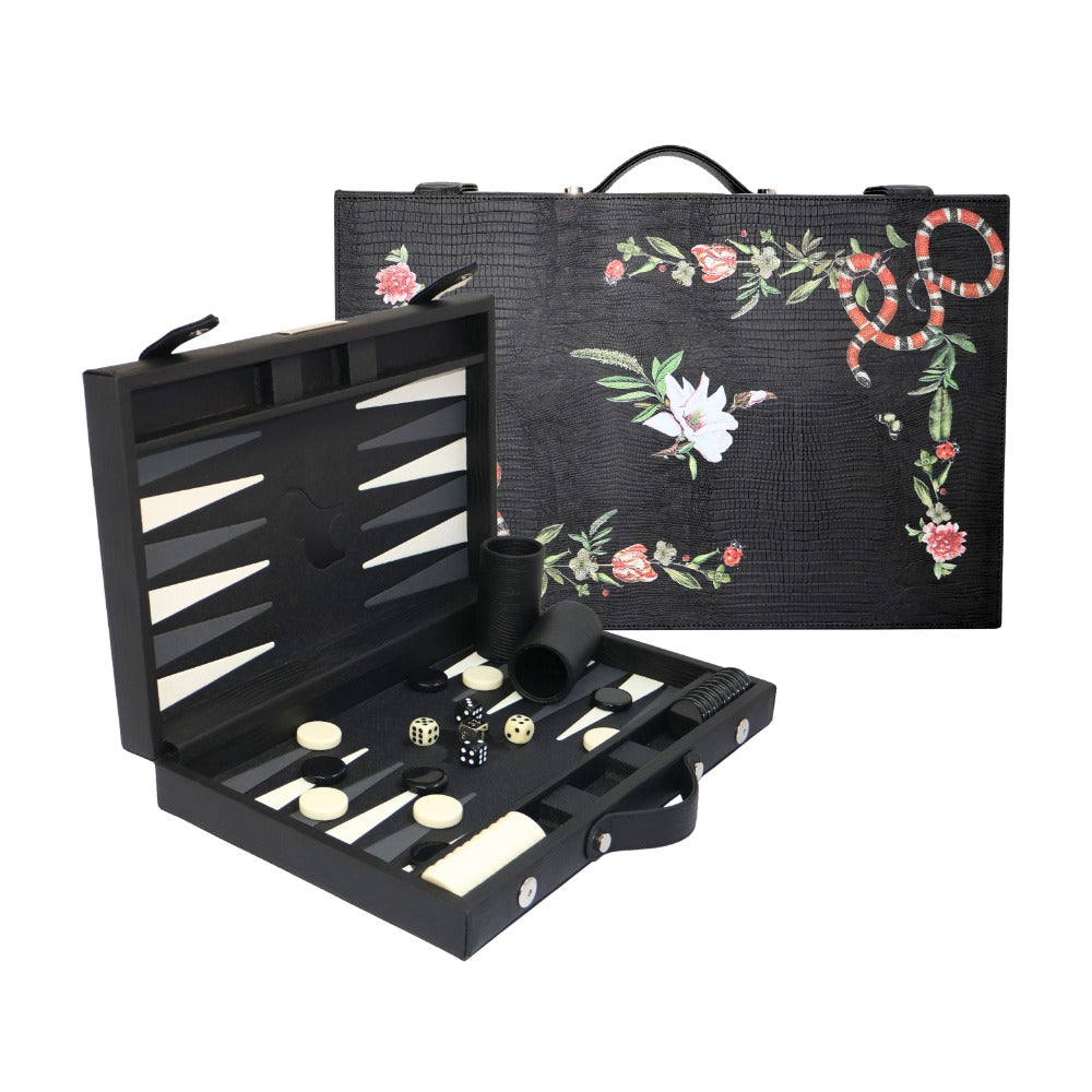 BACKGAMMON MEDIANO NEGRO ARMADILLO MUZALUCI
