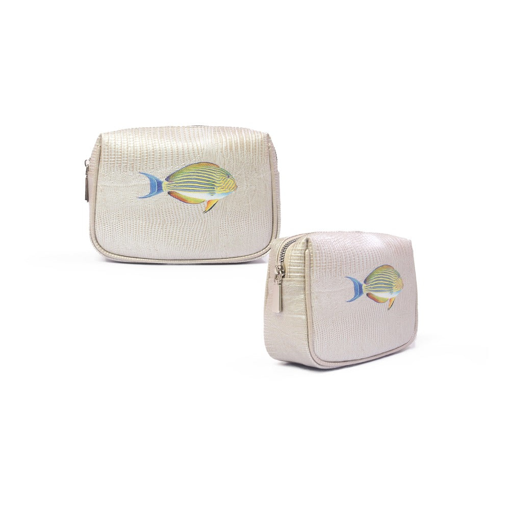 NECESER MINI TEJUS PLATA BEIGE