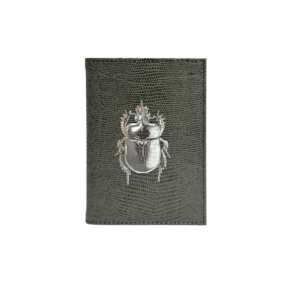 PORTA PASAPORTE Y VISA GRIS ARMADILLO