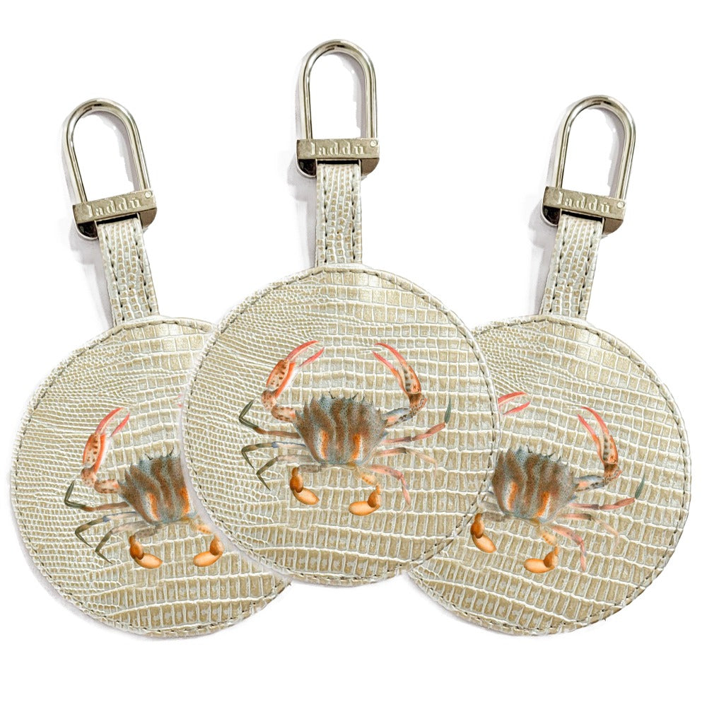 LLAVERO TEJUS PLATA BEIGE