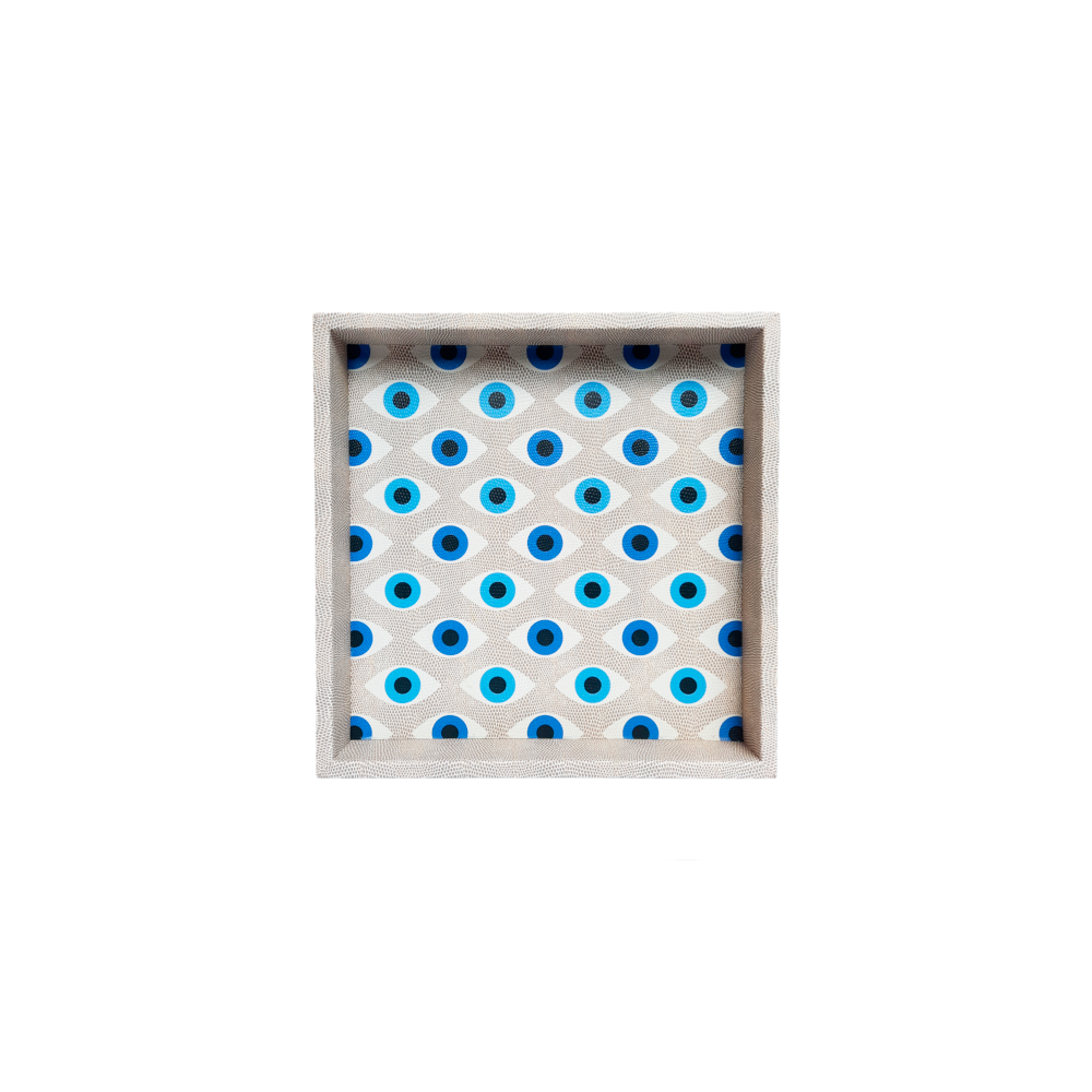 CHAROLA CUADRADA RAYITAS CARNE